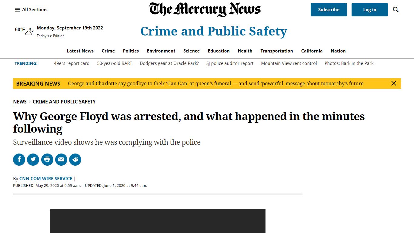 Why George Floyd was arrested, and what happened then - The Mercury News